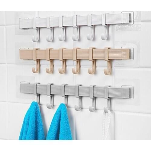 Hooks For Hanging Key Hanger Clothes Holder Kitchen Rails Bathroom Housekeeper Home Organizer Door Adhesive Hook On The Wall
