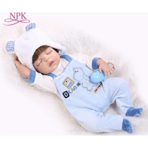 Handmade reborn baby 57cm 23inch full vinyl doll sleeping baby doll baby paying toys for boys