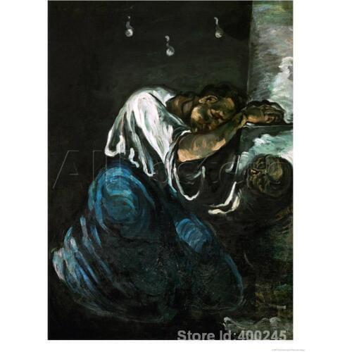Best Art Reproduction Mary Magdalene or Sorrow circa Paul Cezanne Paintings for sale hand painted High quality