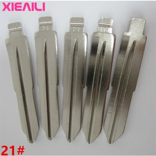 XIEAILI 50Pcs/lot 21# Metal Blank Uncut Flip KD Remote Key Blade For Toyota Corolla S186