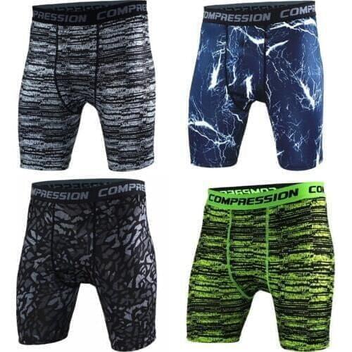 Mens Sports Gym Compression Wear Under Base Layer Shorts Pants Athletic Tights