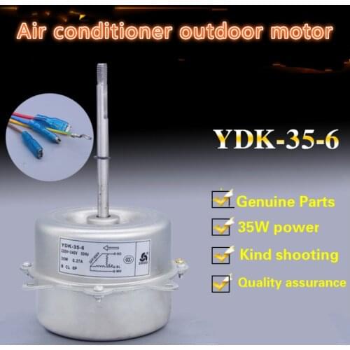 Applicable to Hualing air conditioning original outdoor motor YDK-35-6 fan cooling motor 35w air conditioning accessories