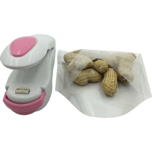 Portable Mini Household Sealing Machine Sealer Food Snack Saver Hand-pressed Plastic Bag Sealing Machine Clip Household