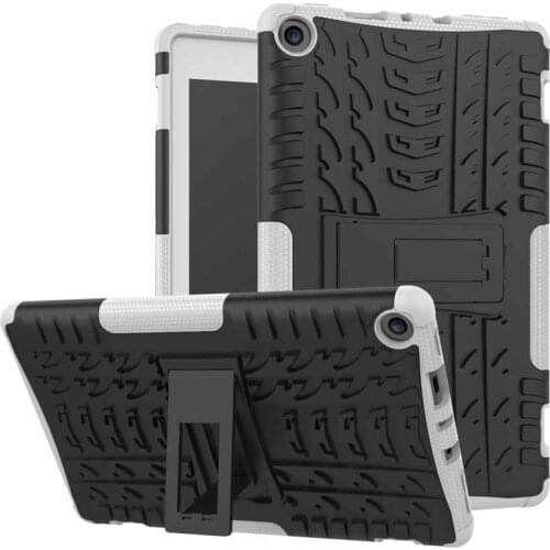 Case for Amazon Fire HD 8 HD8 2018 2017 Stand Cover Shockproof Rubber Bumper Dual Layer Armor Cover