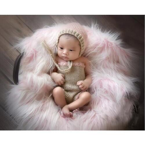Newborn Photography Props, new Handmade knitting baby hat . newborn Vintage Hat with jumpsuits baby sets size:0-1m,3-4m
