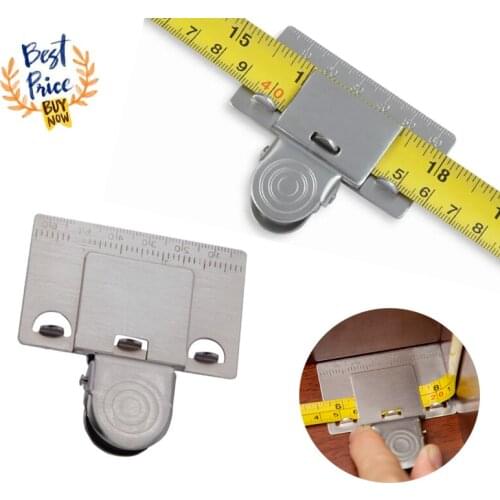 Tape Measure Locator Home Tool Tape Measure Locator Clip Hand Portable Tool Stainless Steel Woodworking Measure Precise Tool