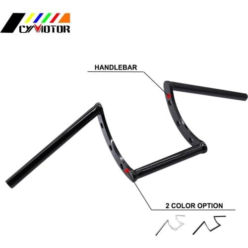 Motorcycle 7/8" 22MM Drag Handlebar Handle Z Bar For For Harley Honda Yamaha Suzuki Kawasaki Chopper Cruisers Bobber Bike