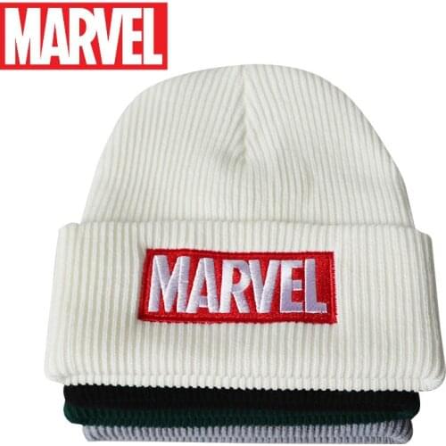 Disney Marvel Anime Cartoon Embroidered Knitted Hat Woolen Hat Cold Hat Beanie Warm Hat Winter Hat