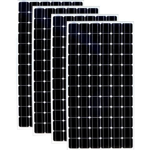TUV Waterproof Photovoltaic Panel 24v 200w 4 Pcs Solar System 800W 220v Solar Battery Charger Motorhome Caravan Car Camp