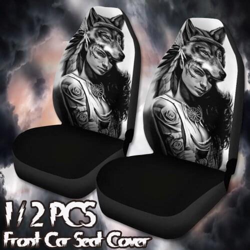 1/2PCS Universal Car Seat Covers Car Interior Decor Fashion Animal Pattern Auto Seat Cover Car Seat Protector