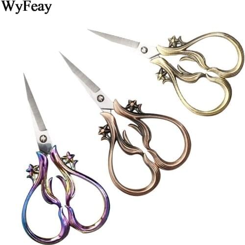 Vintage Scissors Retro Antique Tailor Scissors zigzag Needlework Fabric Cutter Embroidery and Sewing Scissors Thread Supplies