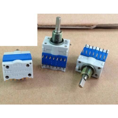 [YK] ITT HK32 JEANRENAUD Type MIL precision instrument rotary switch band 9 gears Toggle switch