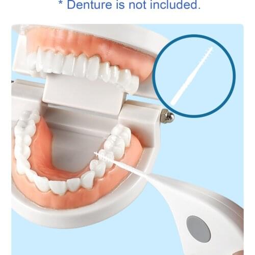 48pcs Toothpick with Holder Mirror & Light Soft Silicone Tooth Picks Dentals Floss Vibrating Teeth Stick Dentals Hygiene Tools