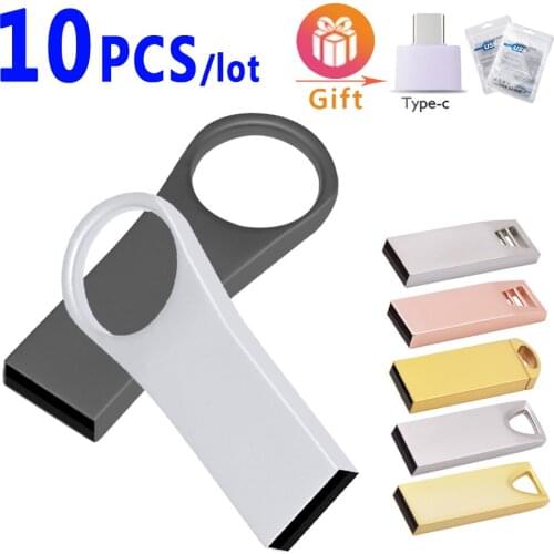 10pcs logo free Memory Stick USB Flash Drive 128GB 64GB 32GB Free shipping with 8gb 6gb 4gb High Speed Flash Drive usb pendrive