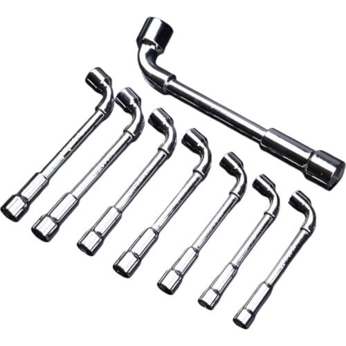 10 Types Socket Wrench L-shaped Pipe Type Wrench Practcial Screwdriver Bit Car Maintennance Daily Repair Mechnical Parts