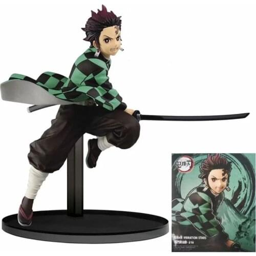 15cm Anime Figure Demon Slayer VIBRATION STARS Kamado Tanjirou Action Figure Toy Kimetsu no Yaiba Agatsuma Zenitsu Nezuko Figure