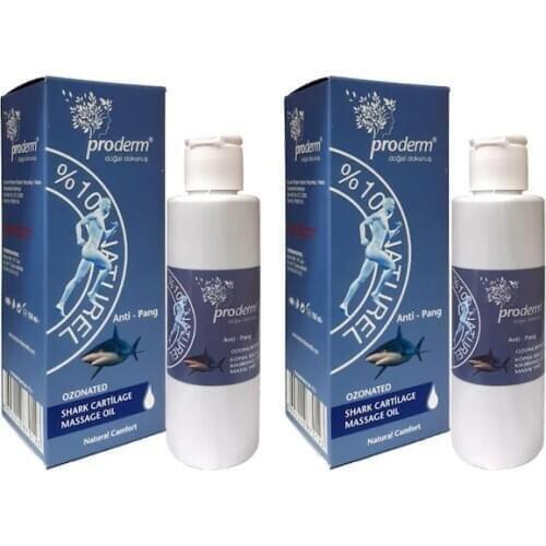 2 PCs Proderm Gold Shark Cartilage Concise Massage Oil 150 ML 200934359