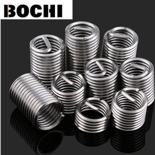 20pcs M10*1.0*1D-3DM10*1.25*1D-3DWire Thread Insert , M7-M11 Screw Bushing , 304 stainless steel Wire Screw Sleeve Thread Repair