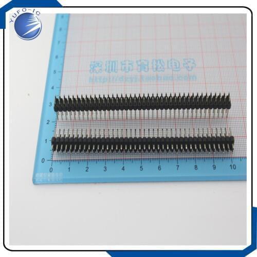 5pcs/lot Double needle 2*40P straight 2.54mm electronics Connector