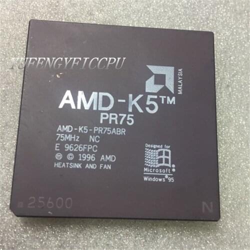 AMD-K5-PR75ABR Antique cpu collection testimony of history antique computer accessories