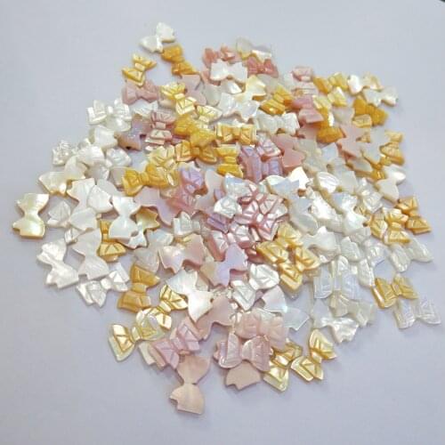 2Pcs Butterfly-shaped Shell Loose Beads Charms For DIY Necklace Bracelet Anklet Furniture Accessories Sewing Craft Jewelry