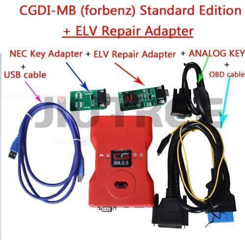 CGDI Prog MB for Benz Car Key Add Fastest for Benz Key Programmer Support All Key Lost with ELV adapter