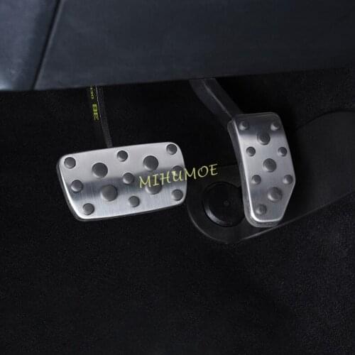 Stainless Steel Brake Gas Accelerator Pedal Cover For 2017+ Subaru Impreza XV Crosstrek Forester Legacy Outback