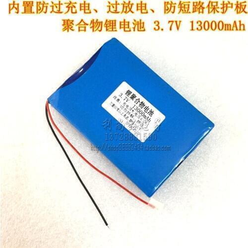 3.7V polymer lithium battery 13000mAh headlamp LED lighting bar charge battery core GPS