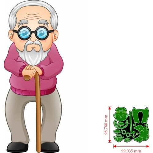 Metal Cutting Dies grandfather DIY Scrapbooking Paper Cards Decorative Craft Embossing