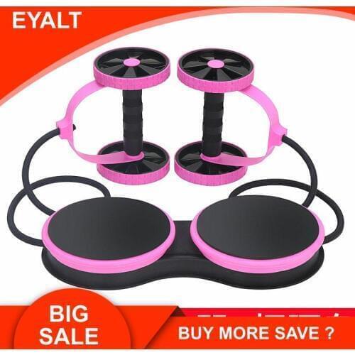 Multifunctional Health Wheel Household Fitness Equipment Chest Expander Waist Roll Abdominal Reel