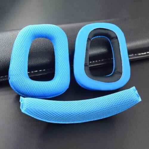 Headphone Earpads Covers for Logitech G35 G930 G430 F450 Headphone Cushion Pad Replacement Ear Pads Head Beam Sponge Wholesale