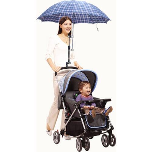 Plastic Handicraft Adjustable Baby Stroller Support Structure Baby Car Holder Stroller Pram Umbrella Bar Stretch Stand Holder