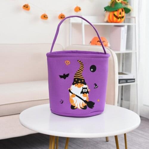 Polyester Gift Candy Bag Pumpkin Bucket Halloween Stuff Childrens Shopping Handbags Skeleton Bedroom Dcoration Beach Cute Toys