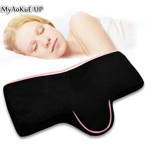 Eyelashes pillow for extension cils Special Flannel Salon Soft Grafting lash Neck Support Quality Memory Foam Pillow Makeup Tool