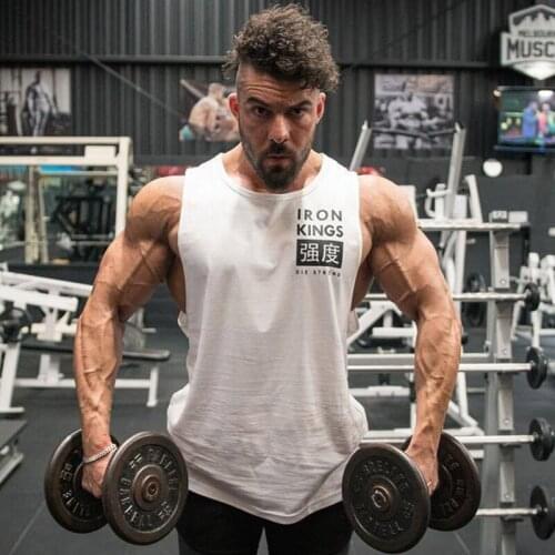 Sports Vest Summer Mens Loose Breathable Fitness Running Muscle Training Trend Quick-Drying Sleeveless T-Shirt