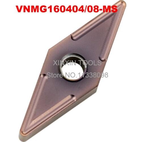 VNMG160404 MS/VNMG160408 MS For Lathe Accesorios De Torneria External Turning Tool Carbide Insert For Stainless Steel