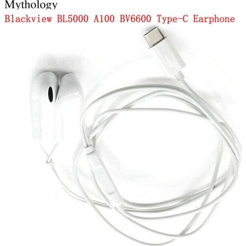 Mythology for Blackview BV6600 BL5000 A100 Earphone Headset Original Headphone Type C Earphone Cable
