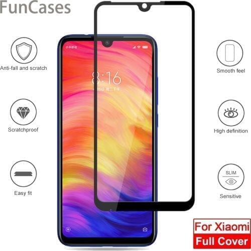 Tempered Glass Screen Protector for Xiaomi Redmi Note 7 Front Film on Redmi Note 7 Pro Full Cover Sklo Tempere Toughened
