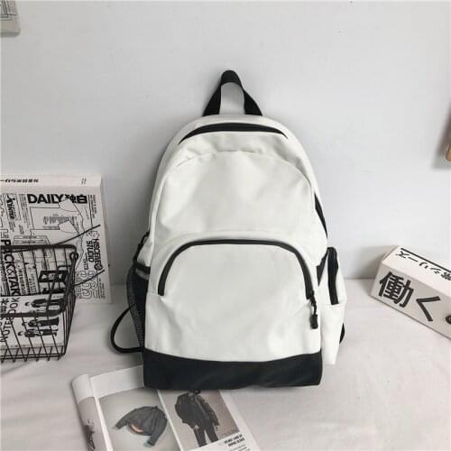 Female Pack High Quality Nylon Backpack Fashion Bagpack Shoulder Back Bag Simple Backpacks for Girls Portable Bookbag