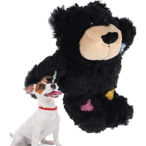 Dog Chew Toys Wild Knots Bear Plush Squeaky Rope Tug Teddy Comfort Pet Dog Puppy Soft Stuffed Toy Pet Dog Training Supplies