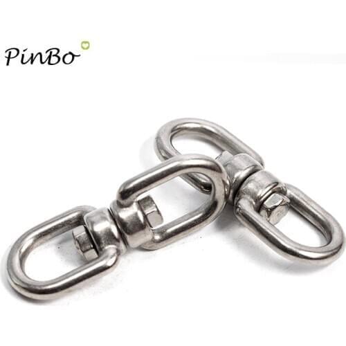 1pcs M12 Thickness 304 Stainless Steel Double End Eye Swivel Hook Shackle