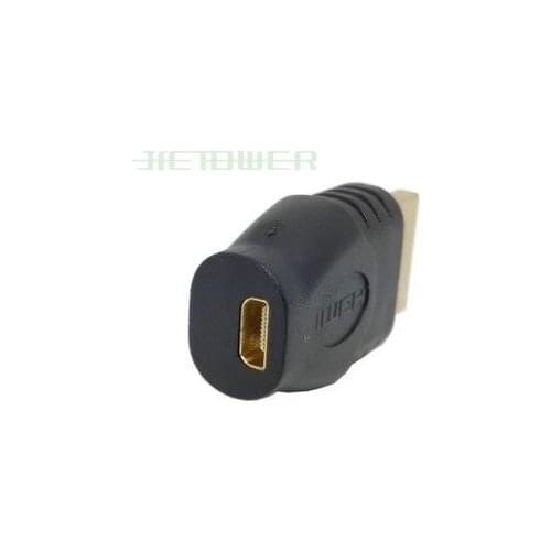 100pcs HDMI Male to Micro HDMI Female Converter Gold Plated HD Extension Adapter Connector For MP4 Digital Cameras Mobile phone