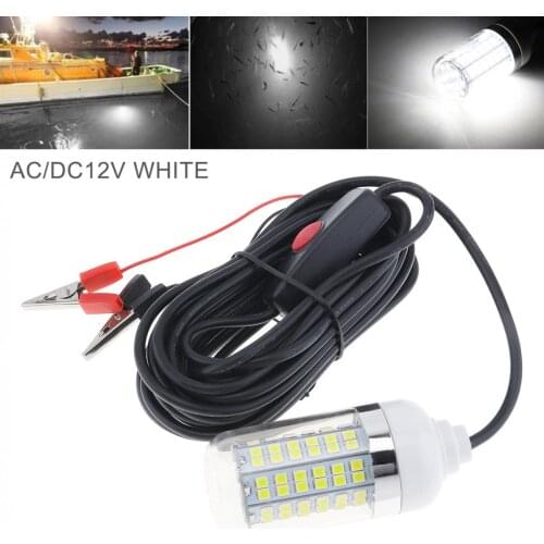 15W 12V Fishing White Light 108pcs 2835 LED Underwater Fishing Light / Lures Fish Finder Lamp Attracts Prawns / Krill / Squid