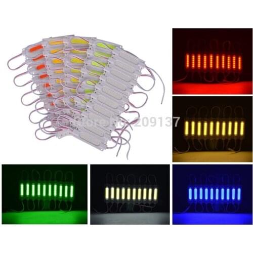 200pcs/lot Led COB Module Light Advertising Lamp 2W IP67 Waterproof DC12V Safe Led Background Light Warm White/red/blue