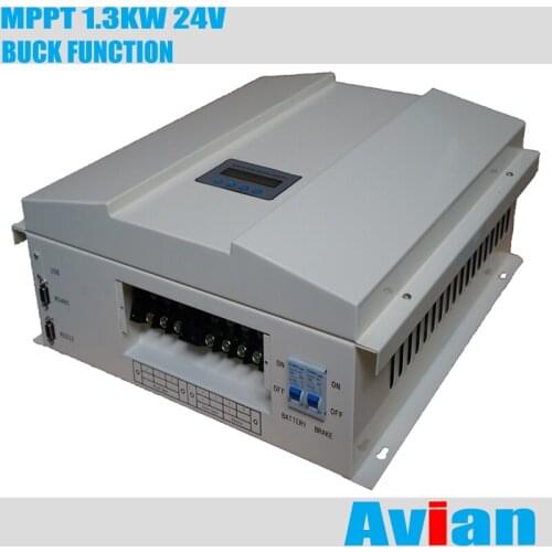 24V 1.3KW Wind Solar Hybrid MPPT Buck Function Controller Free Software Monitor CE Certificated High Volt Charging