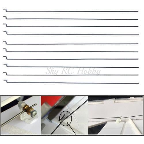 5pcs 10pcs 20pcs 20.3cm 1.2mm Z-type Steel Wire Push Rod push pull rod pushrod For SU27 KT Board RC Airplane aircraft