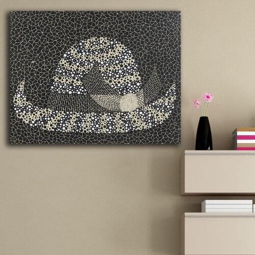 Large Size Print Oil Painting Wall painting Yayoi Kusama hat III Home Decorative Wall Art Picture For Living Room painting