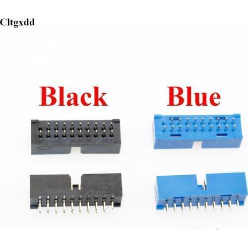 Cltgxdd Best price USB 3.0 19P 19 pin USB3.0 19P male connector 90 degree mainboard chassis front seat expansion DIY connector