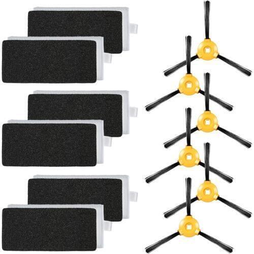 12 Replacement Accessory Vacuum Cleaner Filter for Ecovacs Deebot N79 N79S Robotic Vacuum Cleaner 6 HEPA Filter & 6 pcs Brushes