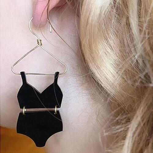Personality Bikini Hook Dangle Earrings For Women Chic Stylish Drop Earrings Cool Earings Fashion Jewelry 2020 Gift For Her
